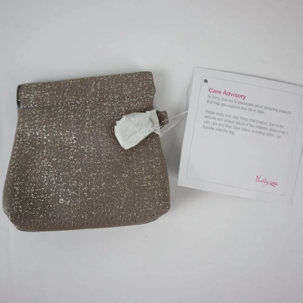 Thirty-One Raindrop Chevron Cosmetic Bag NWT - Picture 11 of 11